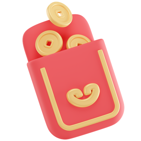 Enveloppe chinoise  3D Icon