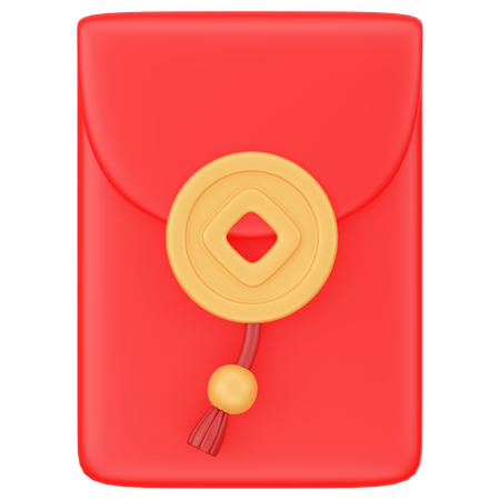 Enveloppe chinoise  3D Icon