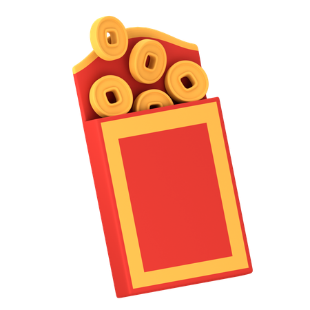 Enveloppe chinoise  3D Icon