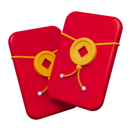 Enveloppe chinoise  3D Icon