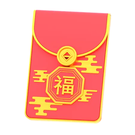 Enveloppe chinoise  3D Icon