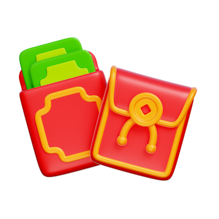 Enveloppe chinoise  3D Icon