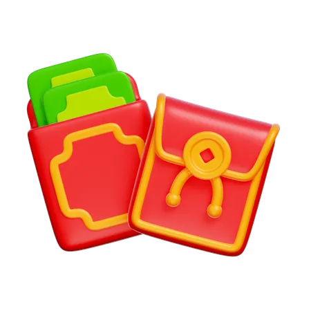 Enveloppe chinoise  3D Icon