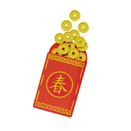 Enveloppe chinoise  3D Icon