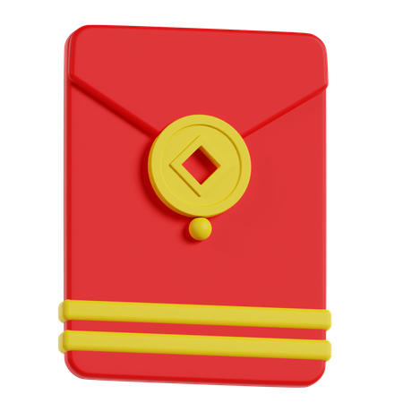 Enveloppe chinoise  3D Icon