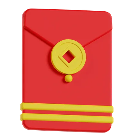 Enveloppe chinoise  3D Icon