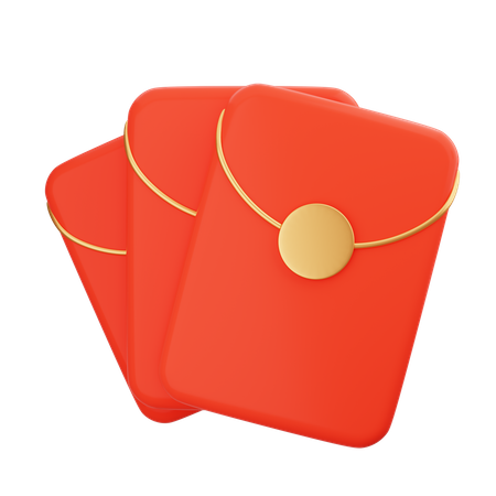 Enveloppe chinoise  3D Icon