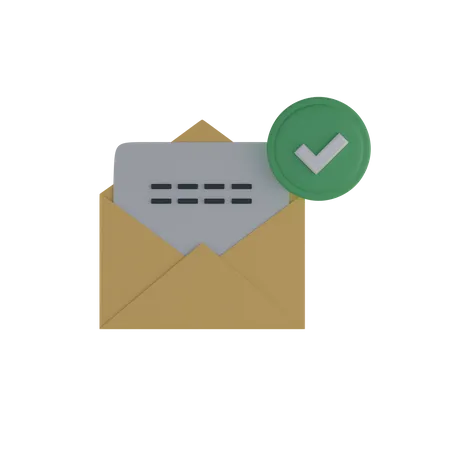 Enveloppe de courrier électronique  3D Icon