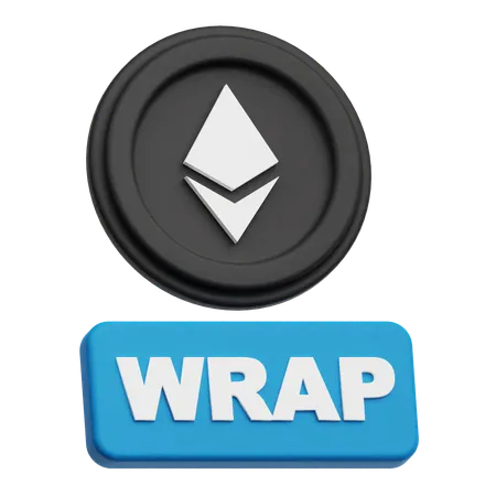 Envelopper l'ethereum  3D Icon