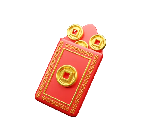 Enveloppe rouge  3D Icon