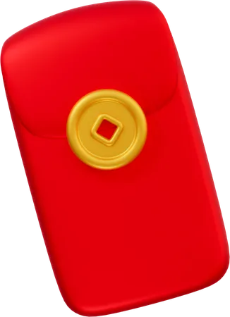 Enveloppe rouge  3D Icon