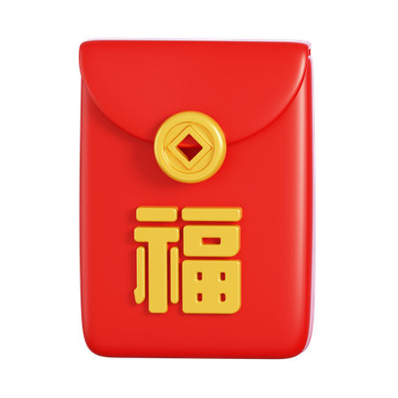 Enveloppe rouge  3D Icon