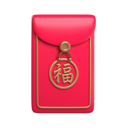 Enveloppe rouge  3D Icon