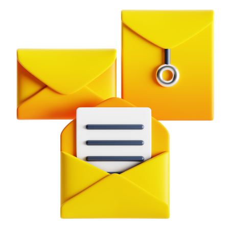 Enveloppes  3D Icon