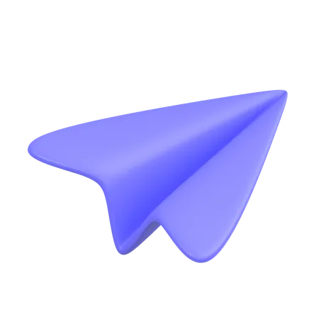 Avião de papel  3D Icon