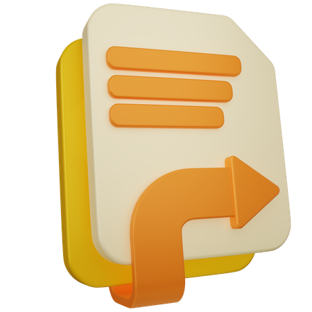Enviar archivo pdf  3D Icon