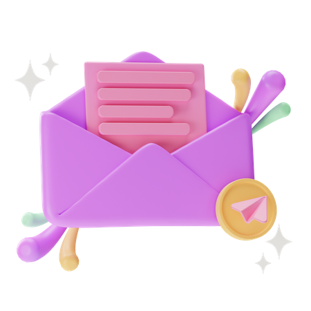 Enviar correo  3D Icon