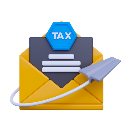 Enviar correspondência fiscal  3D Icon