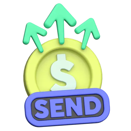 Enviar dinero  3D Icon