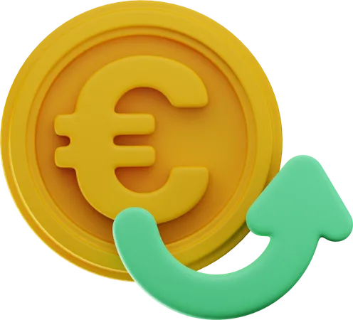 Enviar euros  3D Illustration