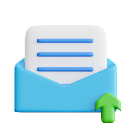 Carregar e-mail  3D Icon