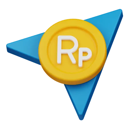 Enviar moneda rupia  3D Icon