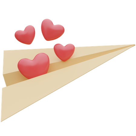 Enviar mensaje de amor  3D Icon