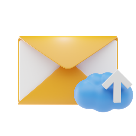 Upload de e-mail  3D Icon