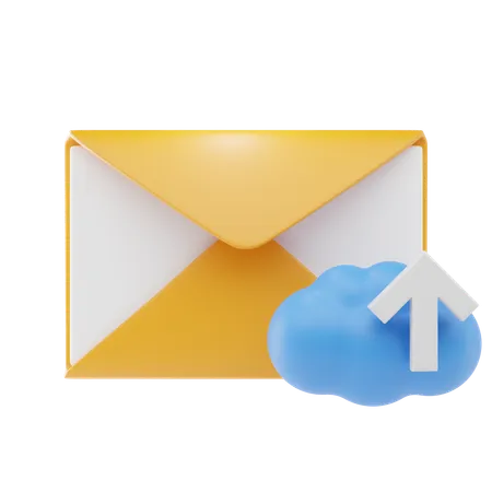 Upload de e-mail  3D Icon