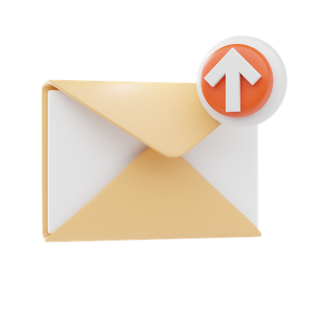 Upload de e-mail  3D Icon