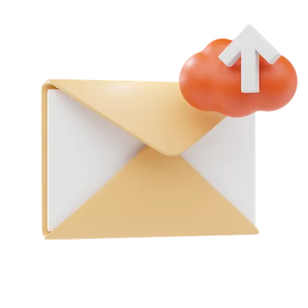 Upload de e-mail  3D Icon