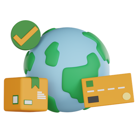 Envíos globales  3D Icon