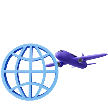 Envio global  3D Illustration