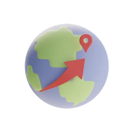 Envío global  3D Icon