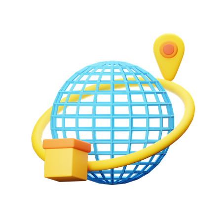 Envio para todo o planeta  3D Icon