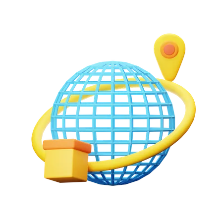 Envio para todo o planeta  3D Icon