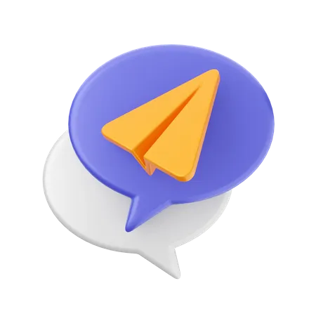 Envoi de chat  3D Icon