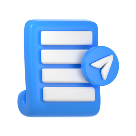 Envoi de document  3D Icon