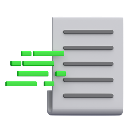 Envoi de document  3D Icon