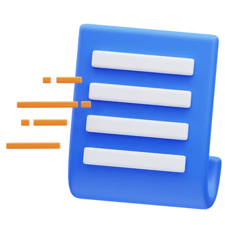 Envoi de document  3D Icon