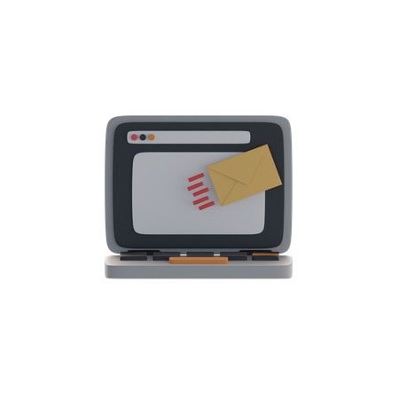 Envoi du message  3D Icon