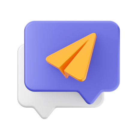 Envoi du message  3D Icon