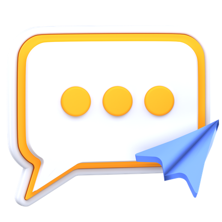 Chat envoyé  3D Icon