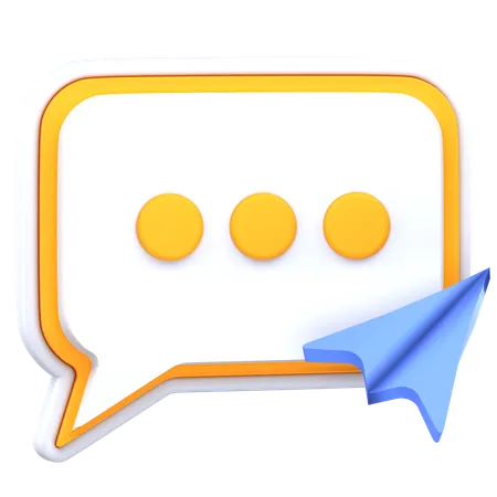 Chat envoyé  3D Icon