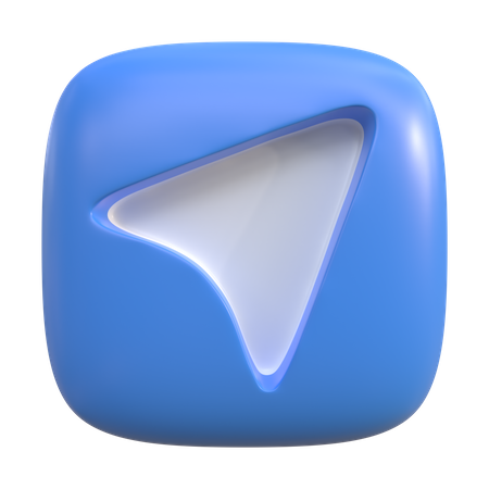 Bouton d'envoi  3D Icon