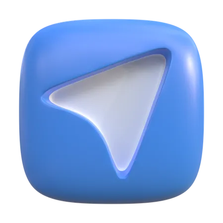 Bouton d'envoi  3D Icon