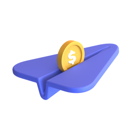 Envoyer de l'argent  3D Icon