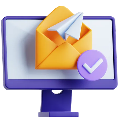 Envoyer un e-mail  3D Icon