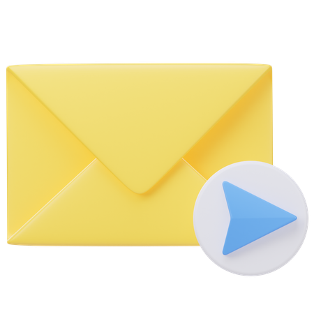 Envoyer un e-mail  3D Icon