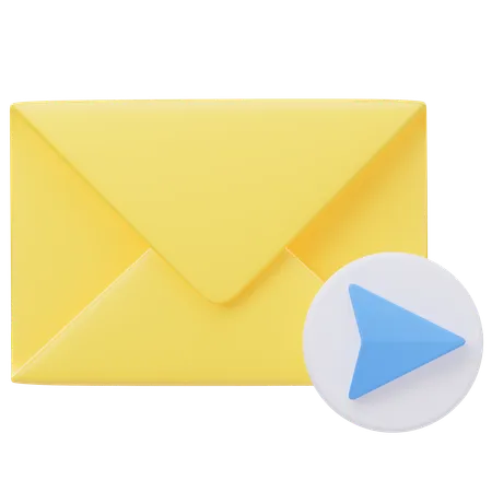 Envoyer un e-mail  3D Icon